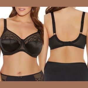 NEW $59 Elomi Black 'Cate' Underwire‎ Bra SZ 36K